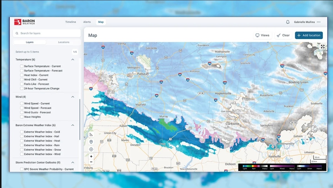 Tableau de bord Weather Logic 4