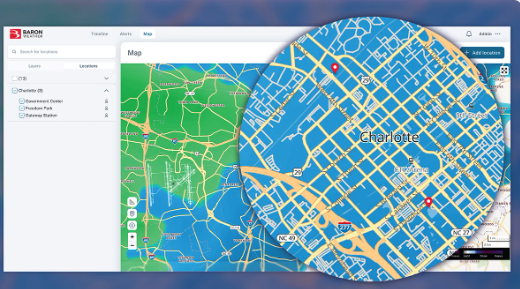 Cartes du tableau de bord de la logique météorologique