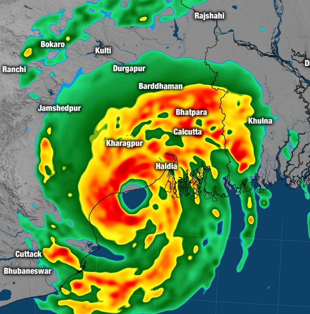 Modèle BKG Precip Cyclone Dana